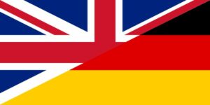 Flagge deutsch-englisch